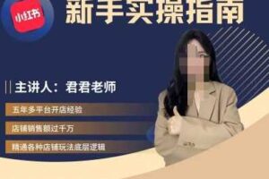君君-小红书电商从入门到精通，新手实操指南-麦资源网