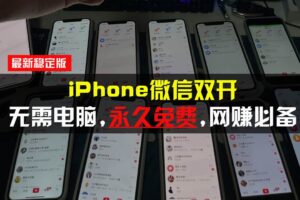 （13487期）iPhone微信双开无需电脑永久免费，适用所有iPhone手机-麦资源网