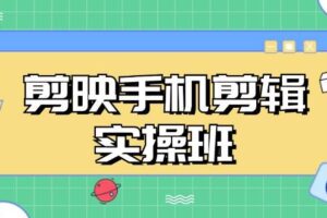 （13264期）剪映手机剪辑实战班，从入门到精通，抖音爆款视频制作秘籍分段讲解-麦资源网