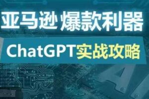 亚马逊爆款利器：ChatGPT实战攻略，以最低的成本和最高的效率打造日出百单的爆品-麦资源网