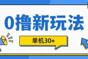 0撸项目新玩法，可批量操作，单机30+，有手机就行【揭秘】-麦资源网