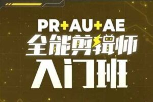 PR+AU+AE全能剪辑师入门班，剪辑入门必学课程-麦资源网