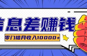 利用信息差玩赚各种破解软件，长期项目零门槛月收入10000+-麦资源网