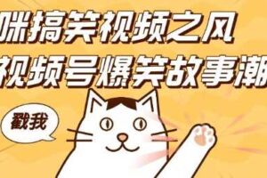 借猫咪搞笑视频之风，掀视频号爆笑故事潮，轻松日入四位数，无门槛快速入门!-麦资源网