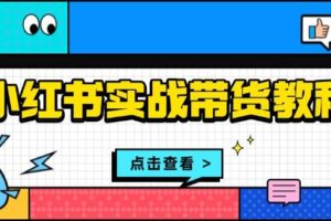 小红书实战带货教程：从开店到选品、笔记制作、发货、售后等全方位指导-麦资源网
