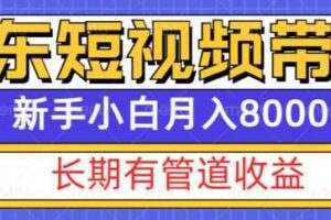 京东短视频带货新玩法，长期管道收益，新手也能月入8000+-麦资源网