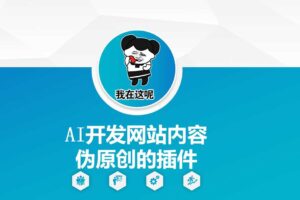 AI开发网站内容伪原创的插件，从零开始手把手教学-麦资源网