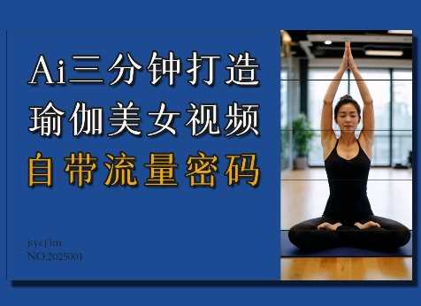 Ai3分钟打造瑜伽*，自带流量密码