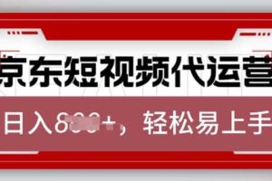 京东带货代运营,2025年翻身项目,只需上传视频,单月稳定变现8k【揭秘】-麦资源网