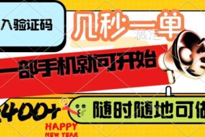 （14301期）录入验证码，几秒一单，随时随地可做，只需一部手机就可开始，每天400+-麦资源网