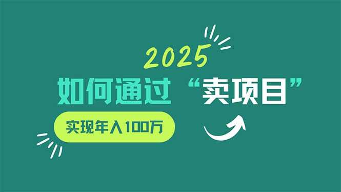图片[1]-（14176期）2025年如何通过“卖项目”实现年入100万
