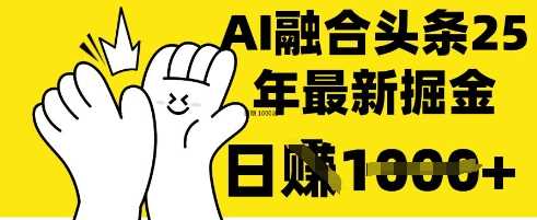 掌握这招：DeepSeek *今日头条，一键复制粘贴，日入 1k【揭秘】