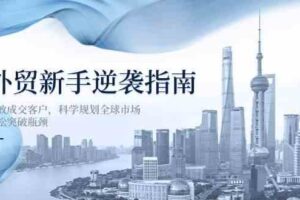 外贸新手逆袭指南：高效成交客户，科学规划全球市场，轻松突破瓶颈-麦资源网