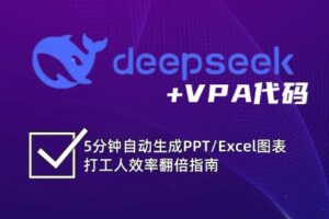 DeepSeek从入门到精通：解锁Excel和VBA高效办公新技能-麦资源网