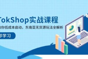 （14269期）TikTokShop实战课程，手把手教你低成本启动，东南亚无货源玩法全解析-麦资源网
