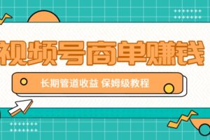 微信视频号商单赚钱项目，发一条短视频赚了9000，长期管道收益，保姆级教程！-麦资源网