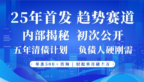 2025年首次公开，*的事业型赛道，客咨不断，单月轻松破W