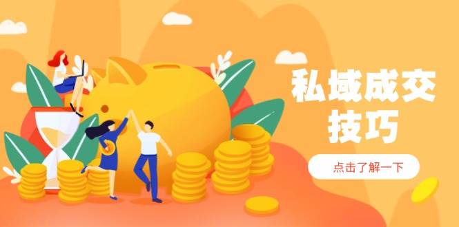 图片[1]-（14566期）私域成交技巧，帮你从入门到精通，破解四大痛点，快速变现，轻松收钱