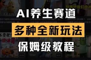 AI养生赛道,多种全新玩法,保姆级教程拆解-麦资源网