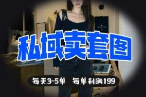 私域卖套图每天3-5单，每单利润99-麦资源网