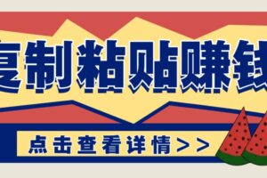 复制粘贴赚钱项目，零门槛零成本评论区留言评论即可轻松日赚取100+-麦资源网