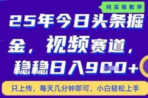 今日头条视频赛道最新玩法，每天十分钟，保底日入9张+【揭秘】-麦资源网