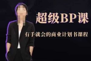 超级BP课,有手就会的商业计划书课程-麦资源网
