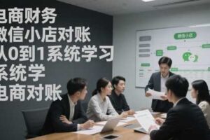 电商财务微信小店对账，从0到1系统学习电商对账-麦资源网