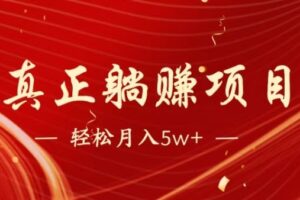 全网首发暴利项目，每天被动收益1500+，长期管道收益！0成本自己做老板-麦资源网