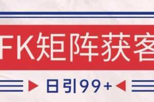 小红书某音FK赛道引流获客 自热矩阵日引200+【揭秘】-麦资源网