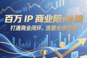 百万IP商业陪跑，打通商业闭环，流量业绩倍增-麦资源网