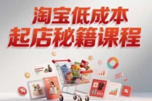 淘宝低成本起店系统课，助你快速起店，实现弯道超车-麦资源网