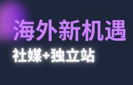 2025出海新机遇(社媒+*站)，海外新机遇，实现*站的*运营与出海