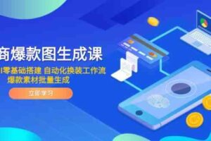电商爆款图生成课 ComfyUI零基础搭建 自动化换装工作流 爆款素材批量生成-麦资源网