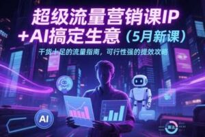 超级流量营销课IP+AI搞定生意（5月新课）干货十足的流量指南，可行性强的提效攻略-麦资源网