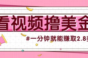 国外无脑看直播撸美金项目，多账号操作，可收益放大，每分钟最高赚取2.8美元！-麦资源网