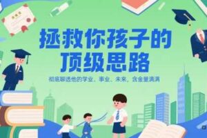 付费文章：拯救你孩子的顶级思路，彻底聊透他的学业、事业、未来，含金量满满-麦资源网
