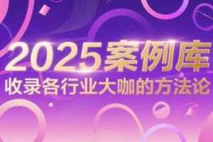 2025案例库，收录各行业大咖的方法论-麦资源网