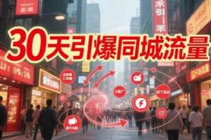 30天引爆同城流量：团购篇 认知篇 流量篇 来客篇 达人篇 老板人设IP篇 投流篇-麦资源网