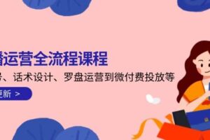 （14882期）直播运营全流程课程-5月更新：从起号、话术设计、罗盘运营到微付费投放等-麦资源网