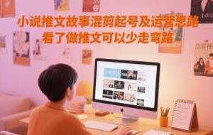 小说推文故事混剪起号及运营思路，看了做推文可以少走弯路-麦资源网