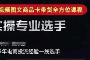 2025短视频图文商品卡投流带货，随心推千川全域搭建优化流程课-麦资源网