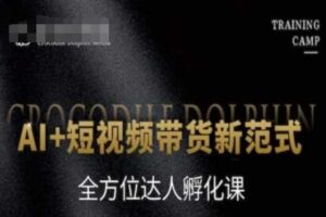 AI+短视频带货新范式，全方位达人孵化课-麦资源网