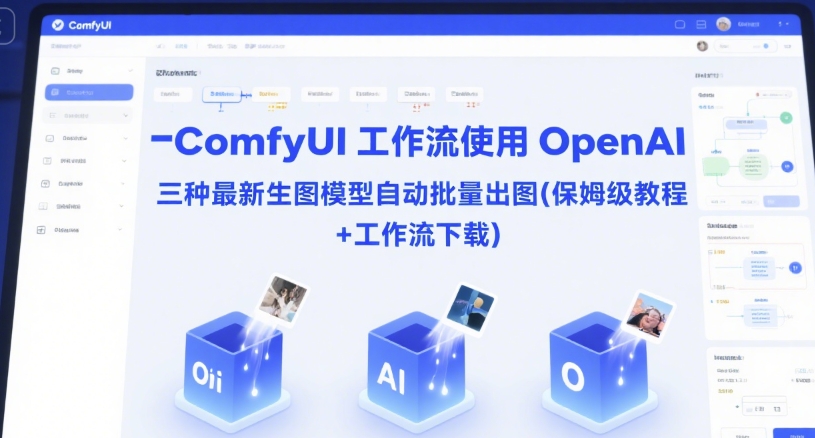 ComfyUI 工作流使用 OpenAI 三种*生图模型自动批量出图(保姆级教程+工作流下载)