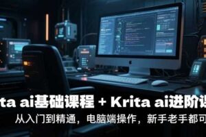 krita ai基础课程+Krita ai进阶课程,从入门到精通,电脑端操作,新手老手都可以学-麦资源网