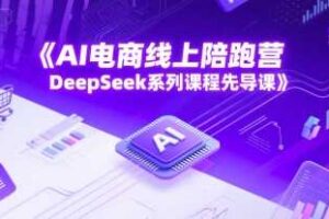 AI电商线上陪跑营，DeepSeek系列课程先导课-麦资源网