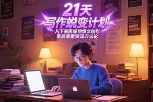 （15204期）21天写作蜕变计划，从下笔困难到爆文创作，系统掌握变现方法论-麦资源网