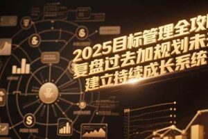 （15199期）2025目标管理全攻略，复盘过去加规划未来，建立持续成长系统-麦资源网