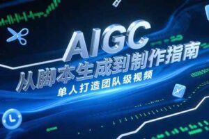 （15170期）AIGC视频制作指南，从脚本生成到剪辑全流程，单人打造团队级视频-麦资源网
