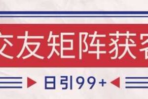 小红书某音交友赛道引流获客 自热矩阵日引200+【揭秘】-麦资源网